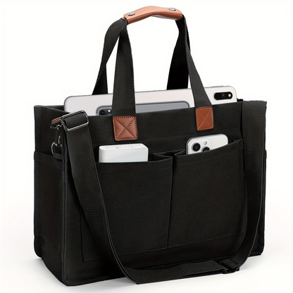 Large Utility Tote Bag for Women with Multiple Pockets, Adjustable Strap and Small or Large Sizes