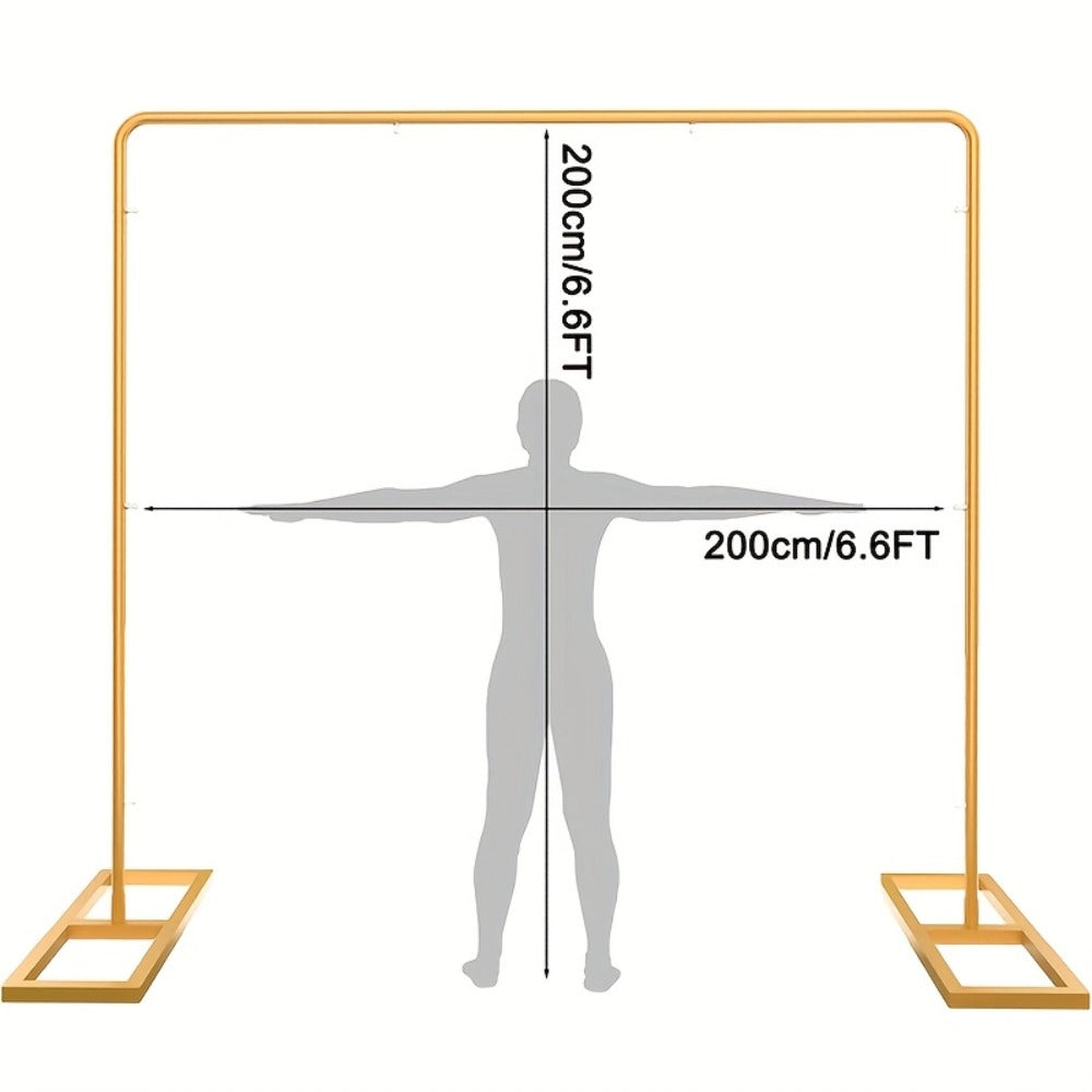 Photography Backdrop Frame 78.74 Inch Industrial-Grade Splicing System, 30-Second Assembly, 500-Cycle Load-Bearing