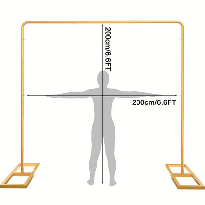 Photography Backdrop Frame 78.74 Inch Industrial-Grade Splicing System, 30-Second Assembly, 500-Cycle Load-Bearing
