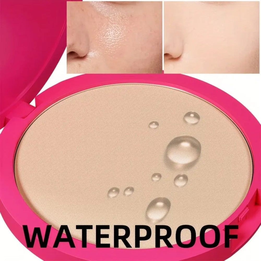 Waterproof Powder Foundation Matte Full Coverage Non-Cakey Formula 0.31oz Compact – Shine, for Makeup, Travel and Everyday Vanity Use