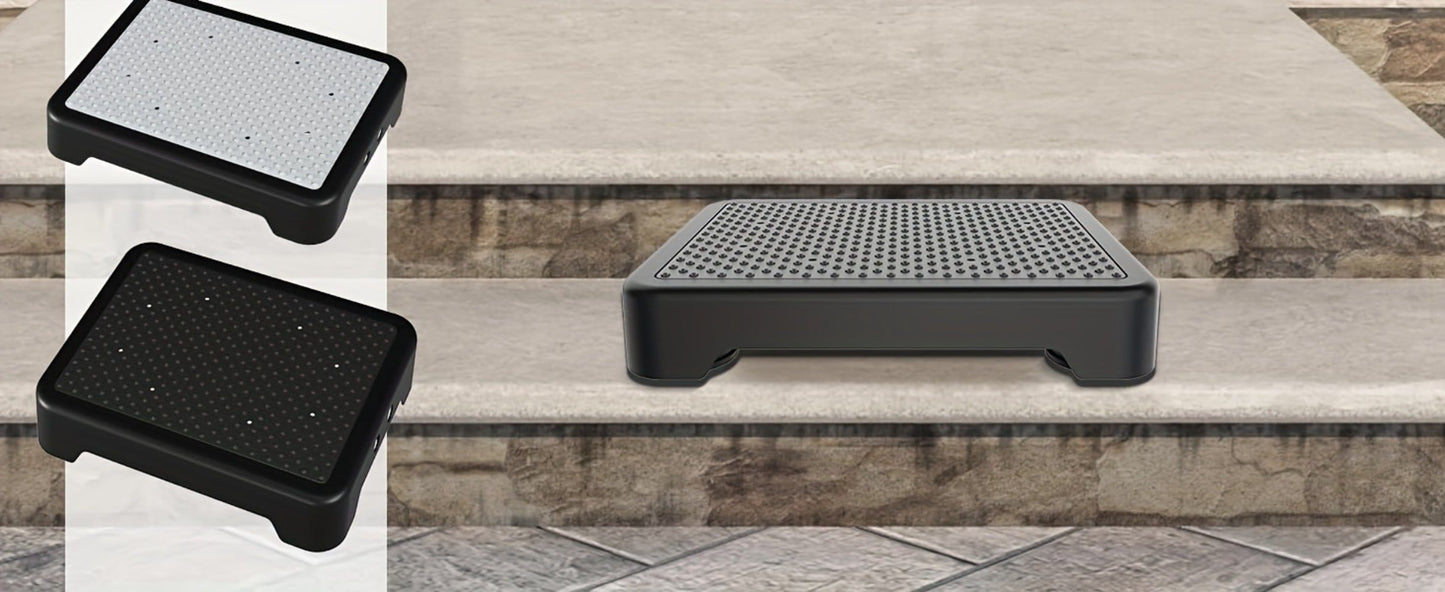Adjustable One-Step Platform Stool, 17.3 x 13 x 4.1 Inches with Textured Top and Four Color Options