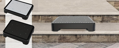 Adjustable One-Step Platform Stool, 17.3 x 13 x 4.1 Inches with Textured Top and Four Color Options
