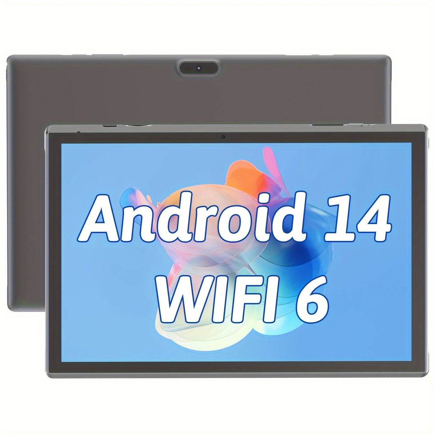 Android Tablet 10.1-Inch with Android 14, 6GB Total RAM, 32GB Internal Storage, WiFi 6 and 6000mAh Battery