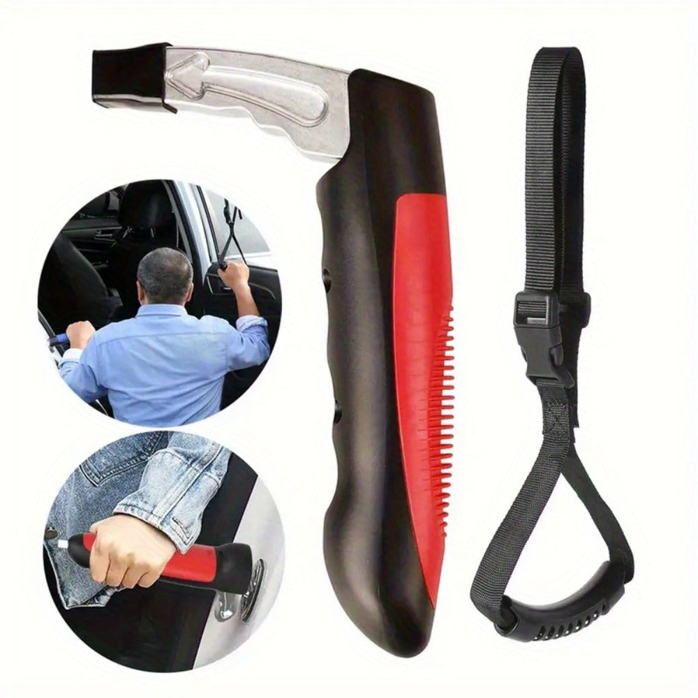 Car Door Grab Bar – Portable Vehicle Support Handle for Seniors & Handicapped, Sit-to-Stand Assist, Auto Cane Grab Bar Supports Up to 450