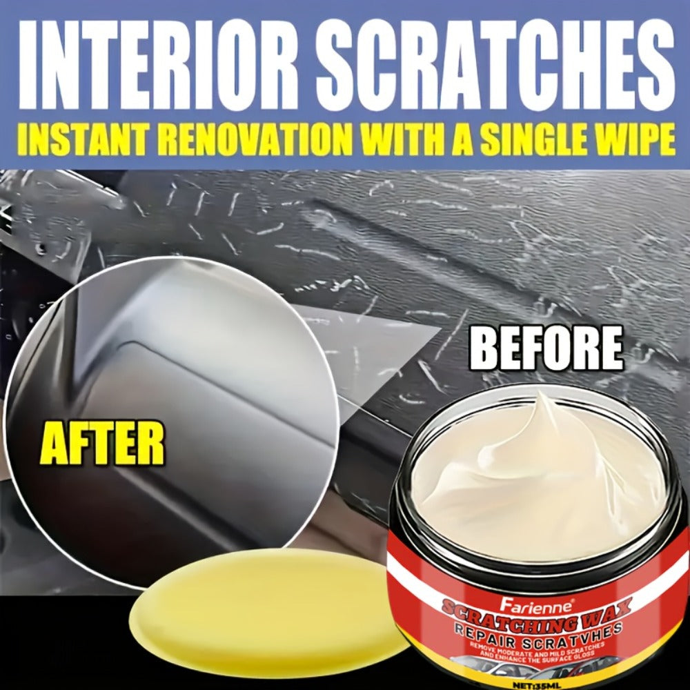 Car Scratch Remover & Swirl Remover – Nano Shine Polish Paste Kit with Sponge, Automotive Paint Scratch Repair for All Paint Colors