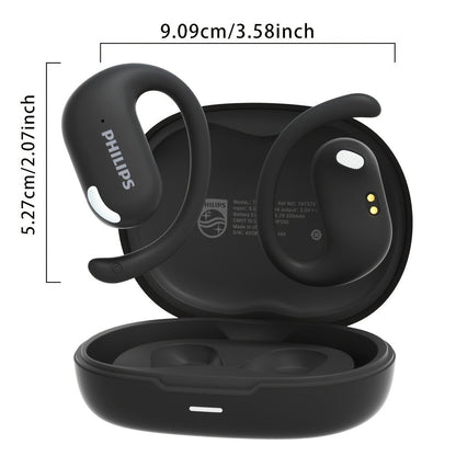 Philips TAT2739 Open-Ear Wireless Headphones AI Call Noise Reduction 360 Spatial Sound for Bedside Audio, Alarms and Room Entertainment