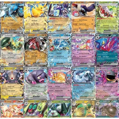 Pokemon 100 Card Lot, 1 Ultra Rare (Mega EX GX V VMAX), 100 Assorted English TCG Cards Near Mint