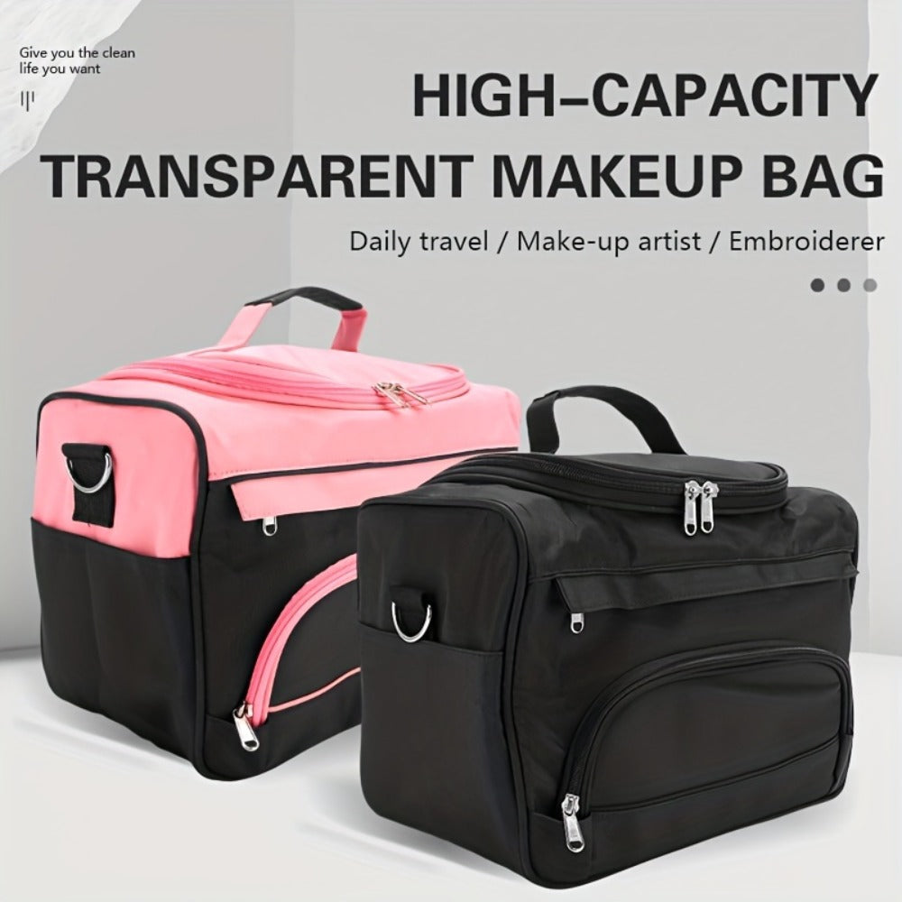 Hairdresser Tool Bag Multi-Functional Salon Styling Organizer with Adjustable Strap Large Capacity Hair Makeup Artist Case for Professionals