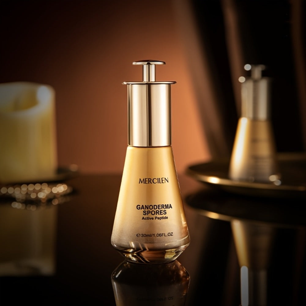 Collagen Peptide Face Oil with Ganoderma Spores & Mushroom Extract – Anti-Aging Firming Brightening Serum Oil for Radiant Youthful Skin