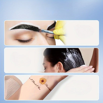 3D Brow Perm & Color Kit 2-in-1 – Sweatproof Long-Lasting Natural Fluffy Eyebrow Makeup with Applicator Brush & Disposable Clips