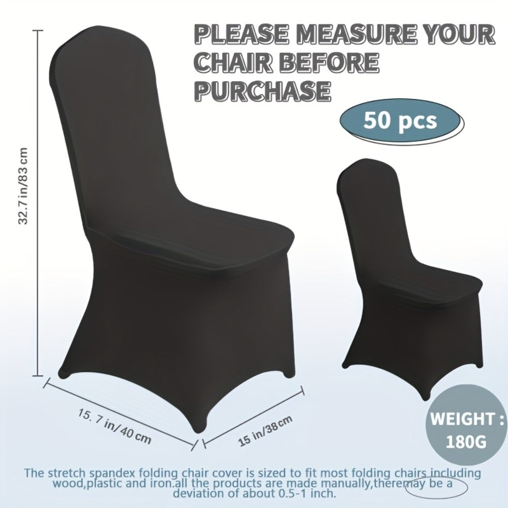 Spandex Chair Covers Bulk, Elastic Stretch Universal Fit Banquet Chair Protectors, Wedding Chair Covers for Weddings