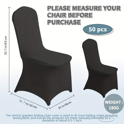 Spandex Chair Covers Bulk, Elastic Stretch Universal Fit Banquet Chair Protectors, Wedding Chair Covers for Weddings