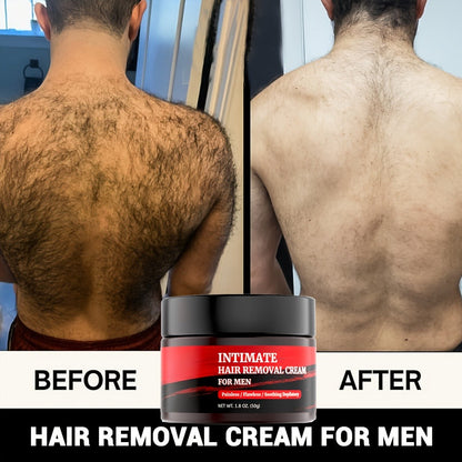 Hair Removal Cream for Men – Fast Acting Depilatory for Chest Back Legs Arms Intimate Areas Sensitive Skin Formula 50g