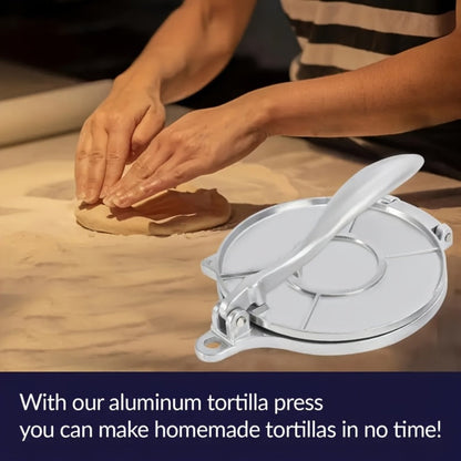Tortilla Press & Dough Press – 6.5 & 8 Inch Professional Tortilla Maker for Flour & Corn Tortillas, Roti, Quesadilla, Dumpling Wrapper