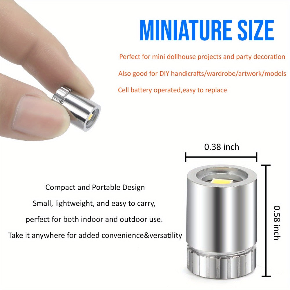 Mini Spotlight Battery Operated LED 20 Pack – Cordless Miniature Spot Lights for Artwork, Paintings, Jewelry, Display Cases, Handicrafts