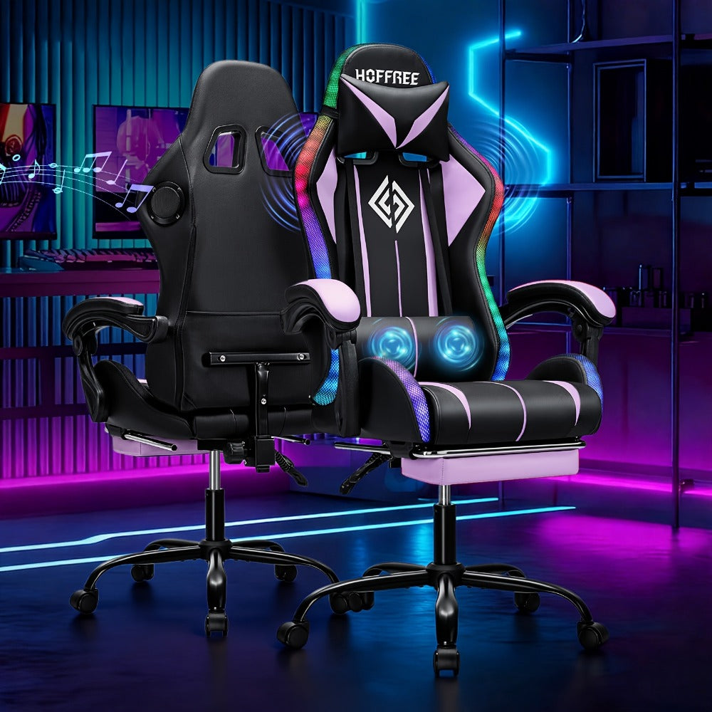 Big and Tall Tall Gaming Chair with Armrests, Ergonomic Video Game Chair detail image