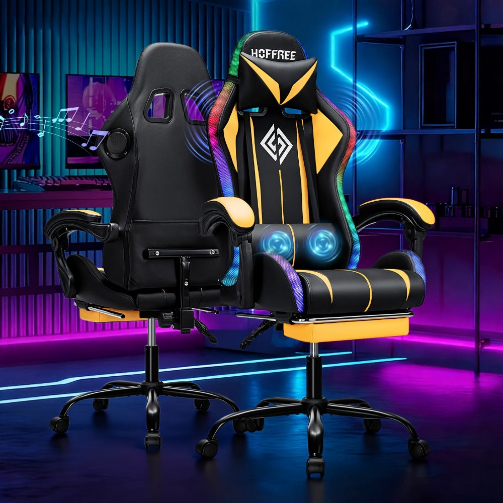 Big and Tall Tall Gaming Chair with Armrests, Ergonomic Video Game Chair detail image - detail view 5