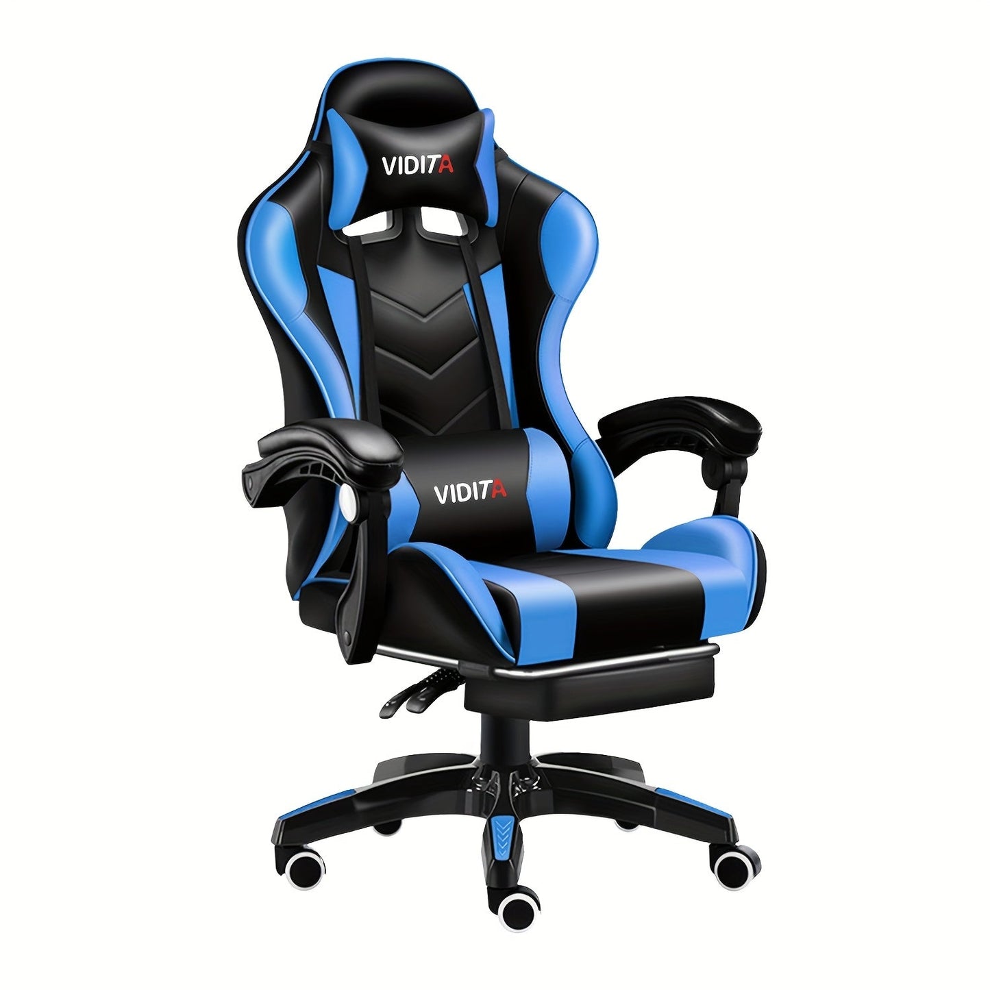 Gaming Chair shown in the Black-Blue option