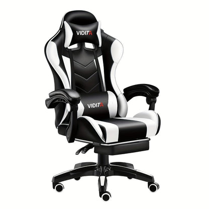 Big and Tall Tall Gaming Chair with Footrest and Lumbar Support and Multiple Color Options detail image - detail view 3