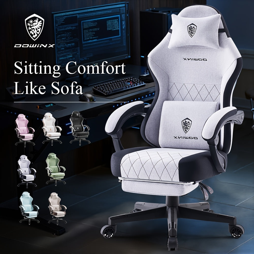 Gaming Chair shown in the Light Grey option