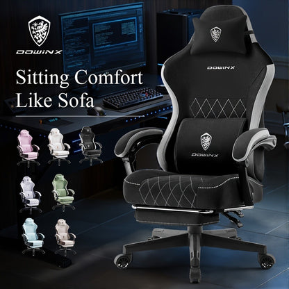 Gaming Chair, Big and Tall Breathable Fabric with Pocketed Spring Cushion & Massage Lumbar shown in the main product view