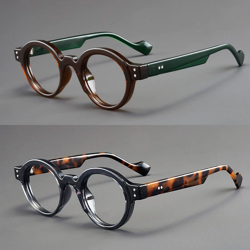 Blue Light Glasses - Blocking 2 Pack Vintage Oversized Square Round Clear Lens PC Frame Unisex - product detail view 17