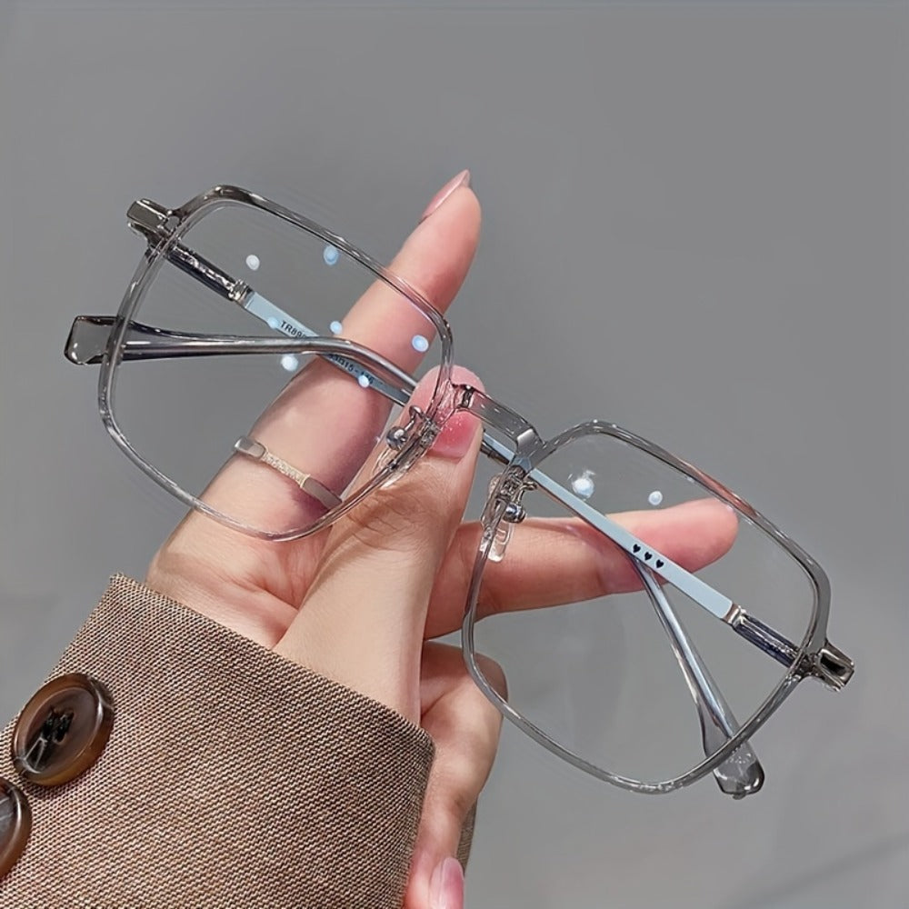Blue Light Glasses - Blocking Clear Frame with Heart Pattern Legs - Ultra Thin Non-Prescription - product detail view 5