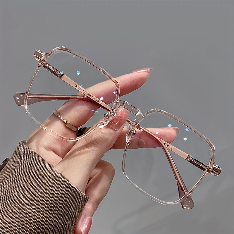 Blue Light Glasses - Blocking Clear Frame with Heart Pattern Legs - Ultra Thin Non-Prescription - product detail view 15