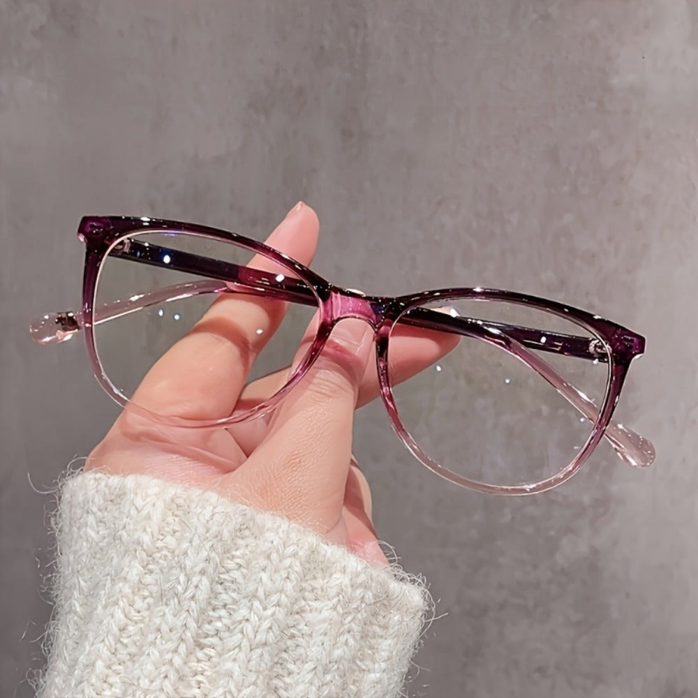 Blue Light Glasses - Blocking Women Gradient Lens Full Rim Frame Metal Hinge Lightweight Anti - product detail view 5