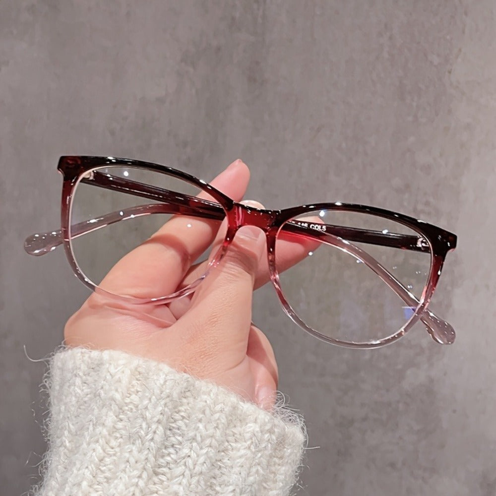Blue Light Glasses - Blocking Women Gradient Lens Full Rim Frame Metal Hinge Lightweight Anti - product detail view 7