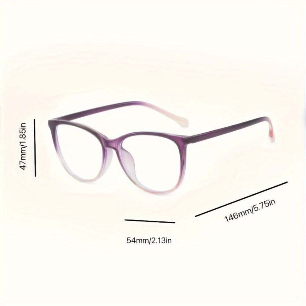 Blue Light Glasses - Blocking Women Gradient Lens Full Rim Frame Metal Hinge Lightweight Anti - product detail view 8