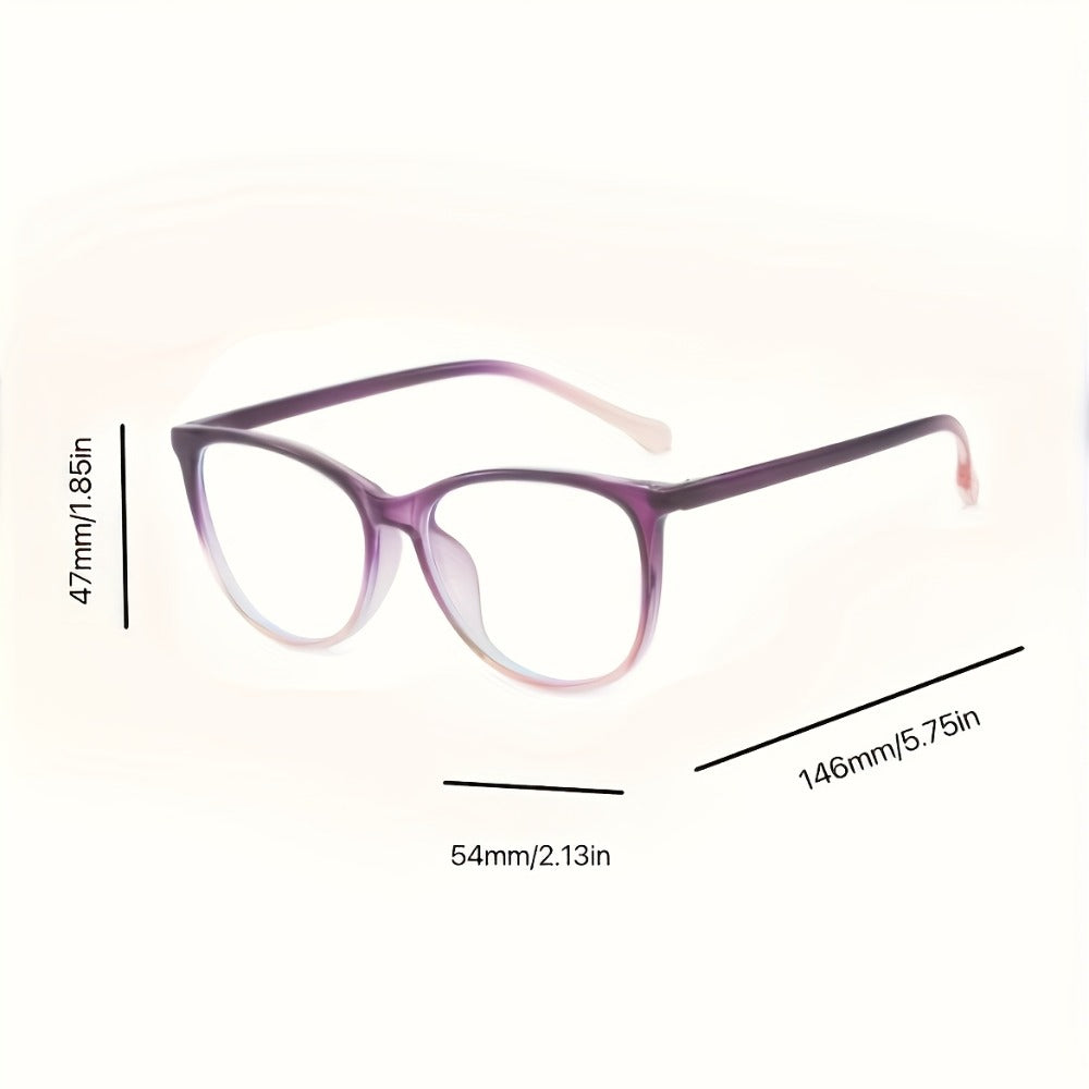 Blue Light Glasses - Blocking Women Gradient Lens Full Rim Frame Metal Hinge Lightweight Anti - product detail view 14