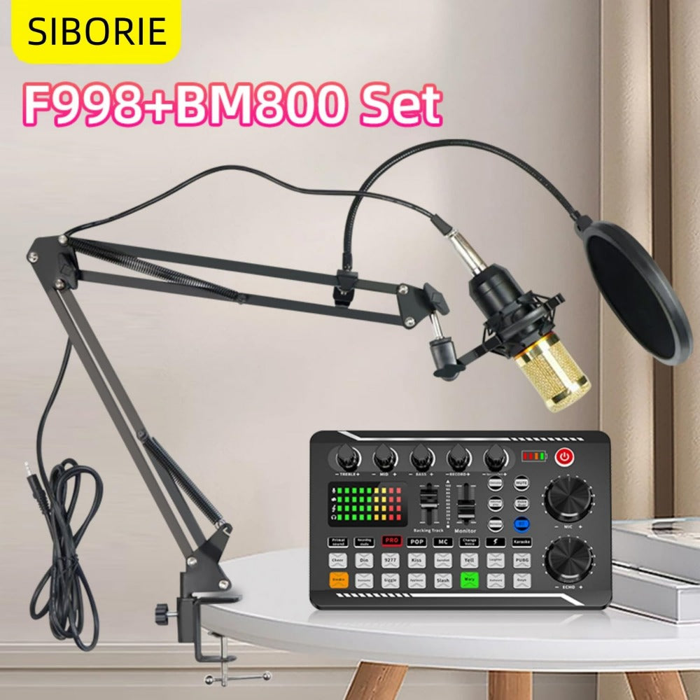 BM-800 Condenser Microphone Kit with Mixer, Boom Arm and Accessories detail image - detail view 16