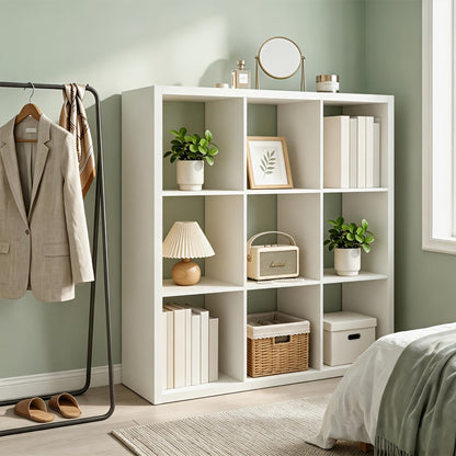 Bookshelf shown in the 9-White option