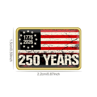 Brooch Pin - America 250th 50 Pack USA 1776-2026 Commemorative Badge - Retro Patriotic - product detail view 4
