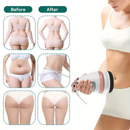 Handheld Body Massager with 5 Interchangeable Heads & 3 Pads, Adjustable Vibration Intensity, Full Body for Abdomen