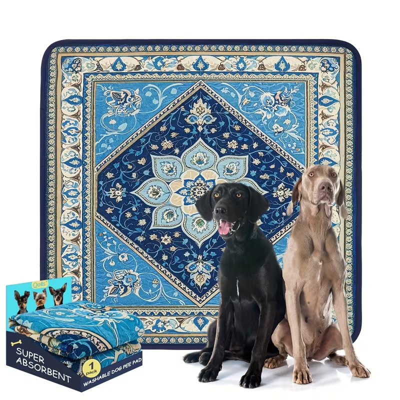 Washable Reusable Dog Pee Pads – Super Absorbent Non-Slip Puppy Training Pads in Multiple Sizes | Heavy-Duty Leakproof Pet Pads for Floor