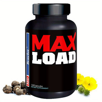 Men's Health Supplement Capsules, 120 Count in One Bottle with 1210 mg Blend Printed on the Label