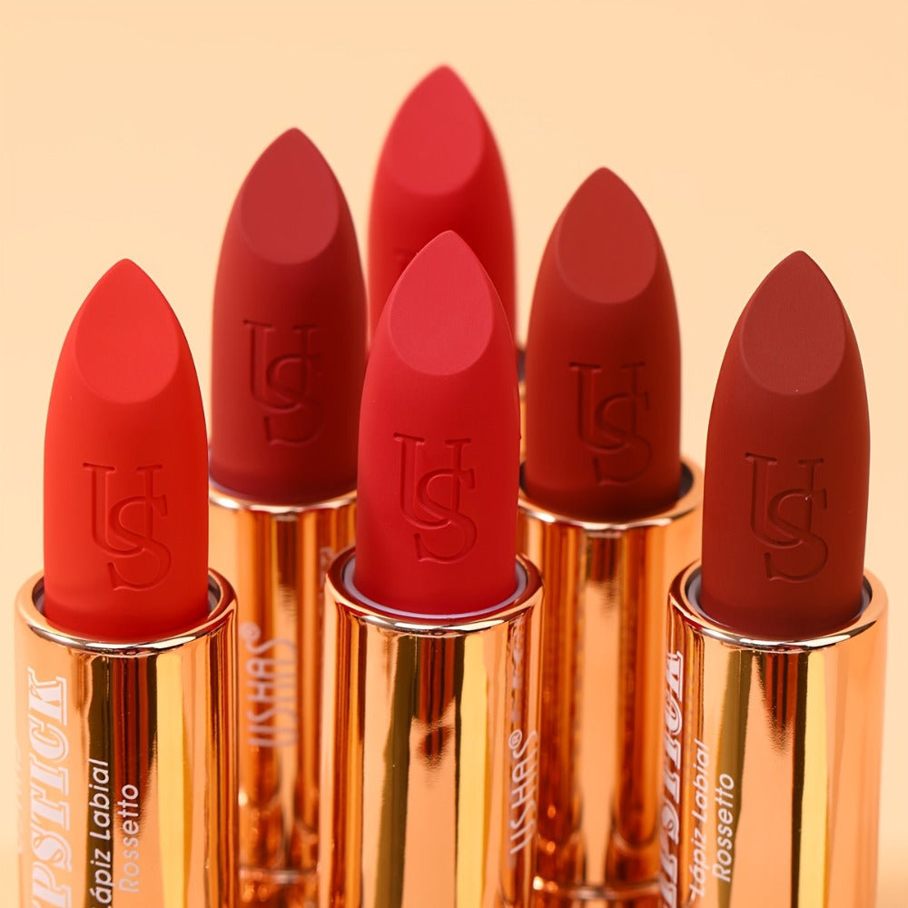 Matte Lipstick Heart-Shaped Design 24H Long-Lasting Velvet Finish – Transfer-Resistant Highly Pigmented Buildable Lip Color
