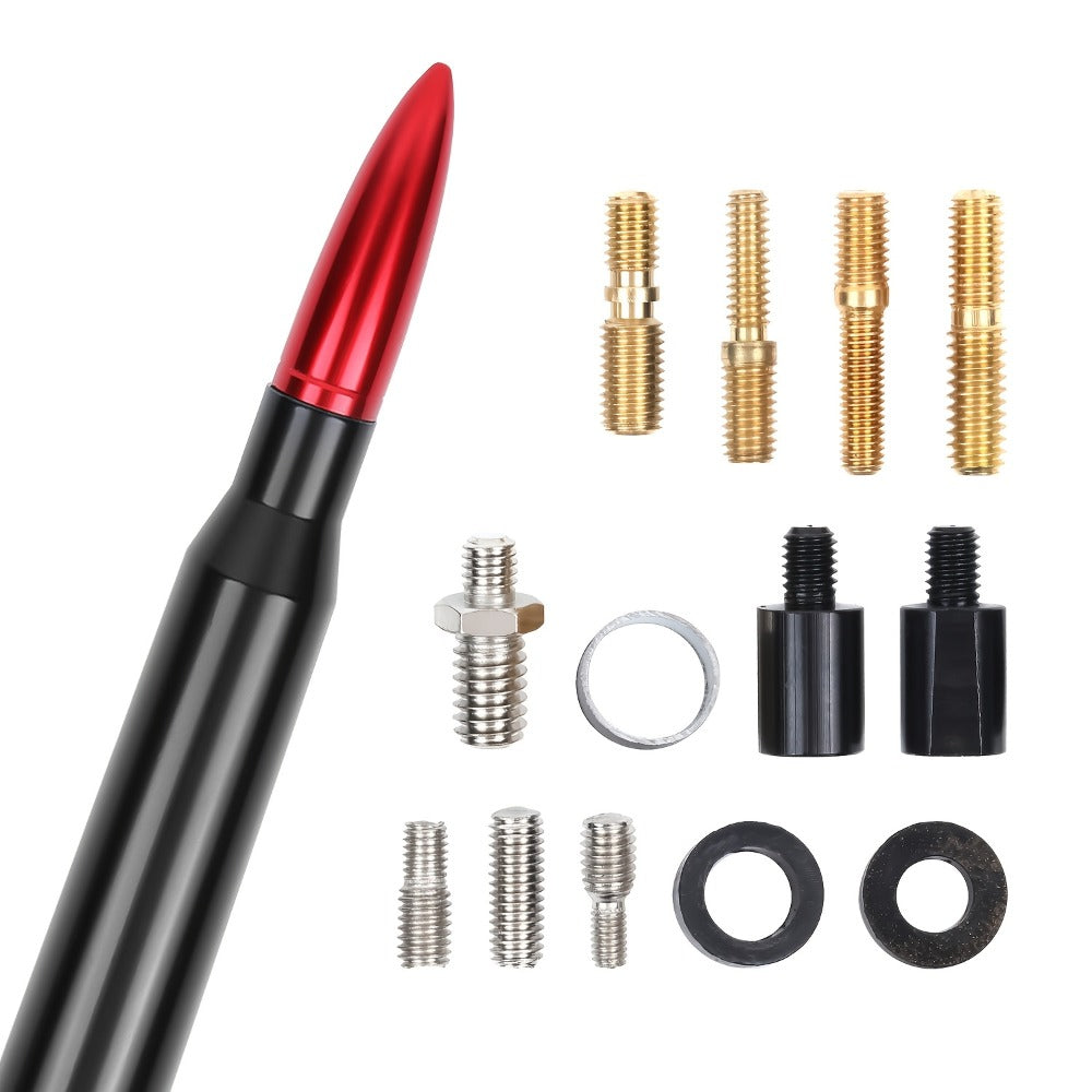 Short Car Antenna 5.3 Inch – Carbon Steel Universal Fit AM FM Signal Booster Stub Antenna Replacement for Cars Trucks SUVs