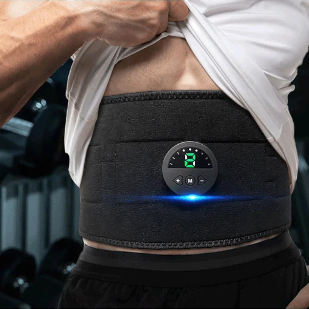 Ab Stimulator FDA Cleared, EMS Abdominal Trainer Belt, USB Rechargeable Fitness Equipment for Core Toning