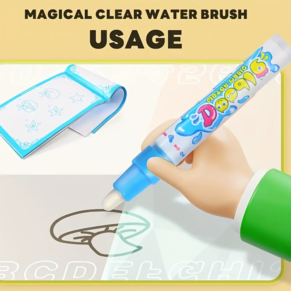 Water Canvas Drawing Mat for Kids Reusable Mess-Free – Magical Paint with Water Art Toy 80x60cm Ocean Animal Designs Screen-Free Creative