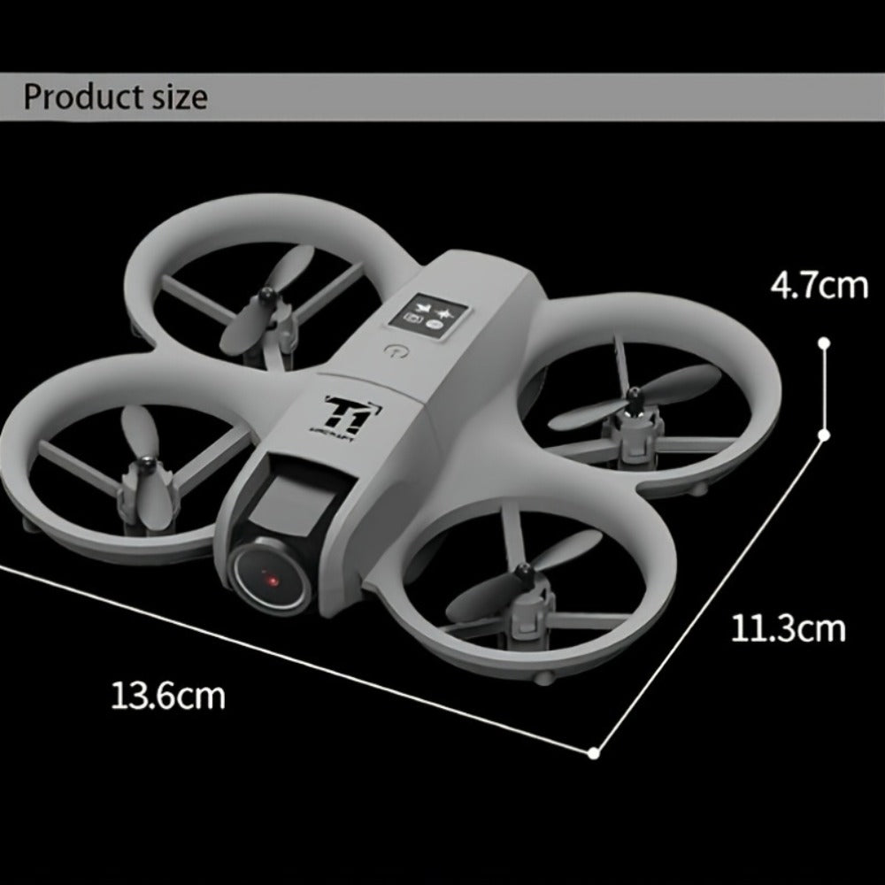 180° Rotating Dual Camera Drone Optical Flow Positioning Gyroscope Stabilization 360° Roll One-Button Takeoff Landing Calibration