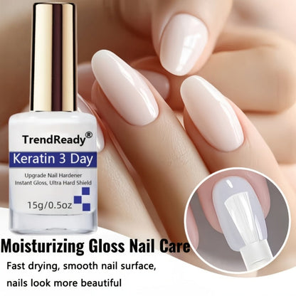 Vitamin E Nail Strengthener Oil, Two 15ml Bottles with Keratin Protein for Daily Manicure Care