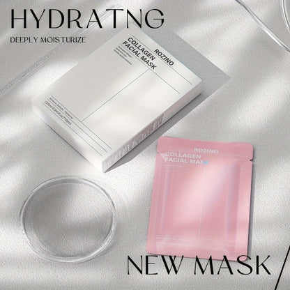 Collagen Sleeping Mask 20pcs Hyaluronic Acid Aloe Vera Deeply Moisturizing Overnight Hydrating Night Mask for Sensitive All Skin Types