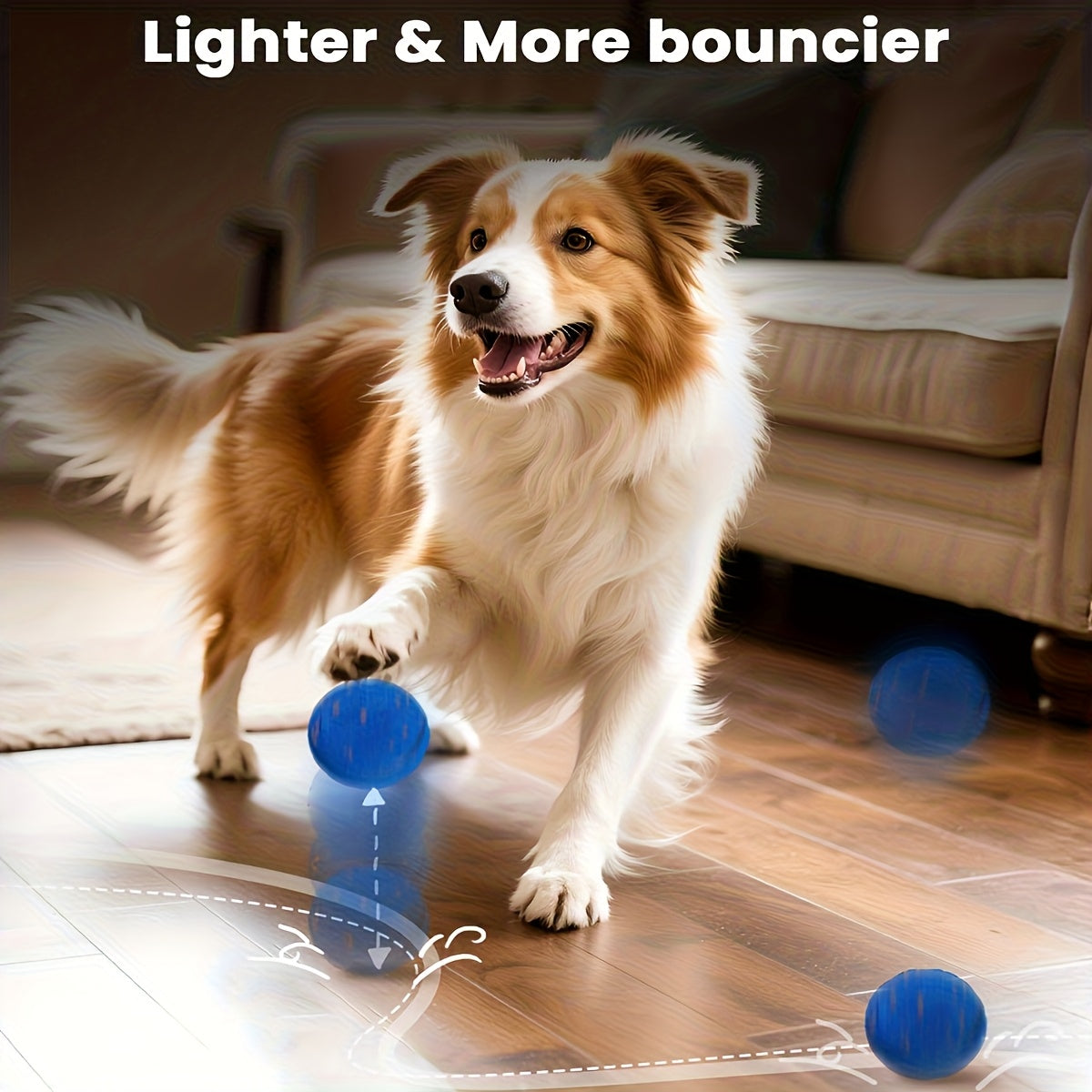 Automatic Moving Dog Ball Toy – Smart Motion-Activated Rolling & Rotating Ball for Medium Large Dogs, E-TPU Durable Bouncy Enrichment Toy