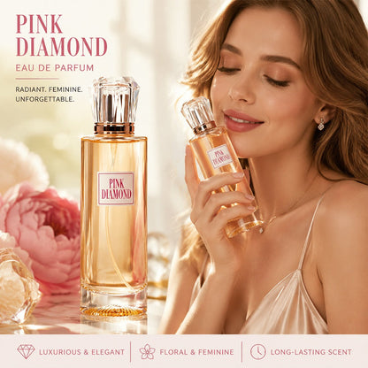 Pink Diamond Eau de Parfum Spray, 3.4 fl oz Bottle with Aldehyde, Lily and Orange Scent Notes