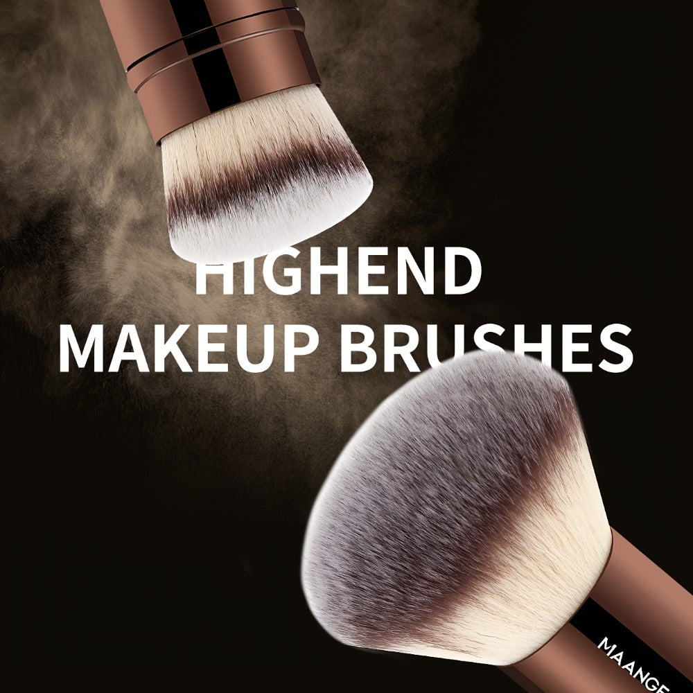 Makeup Brush Set, 20-Piece Aluminum Tube Handle Collection with Face, Eye and Kabuki Brushes plus Storage Bag