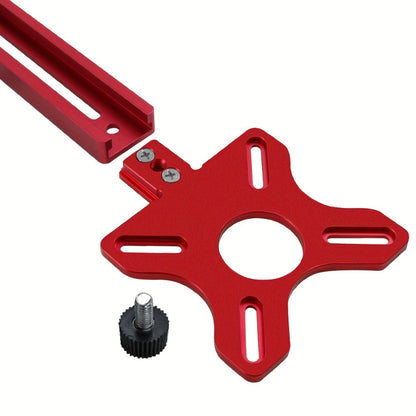 Router Circle Cutting Jig 3-in-1 Woodworking Milling Fixture Precision Circular Cut Guide with Adjustable Groove Bracket for Accurate