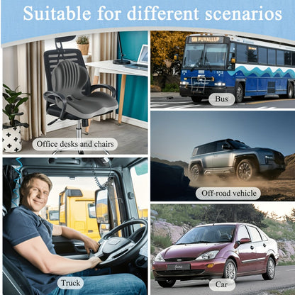 Memory Foam Seat Cushion Ergonomic with Back Support & Breathable Hollow Design – Comfortable Chair Pad for Office, Car Seat & Long Sitting